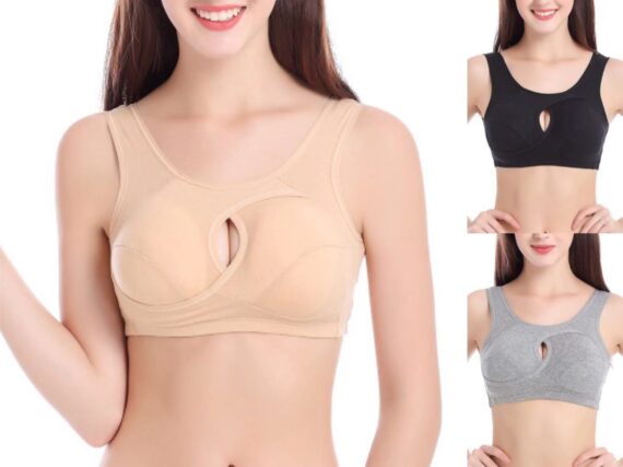 Plus Size Women Bra Ladies Cotton - No Buckles Non Wire Lingerie With Removable Padded - Image 8
