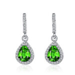 Drop Shape Zircon Earrings - Image 5