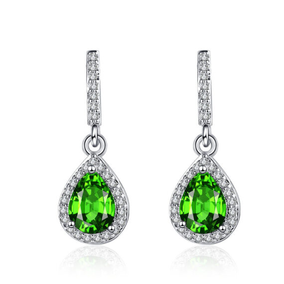 Drop Shape Zircon Earrings - Image 5