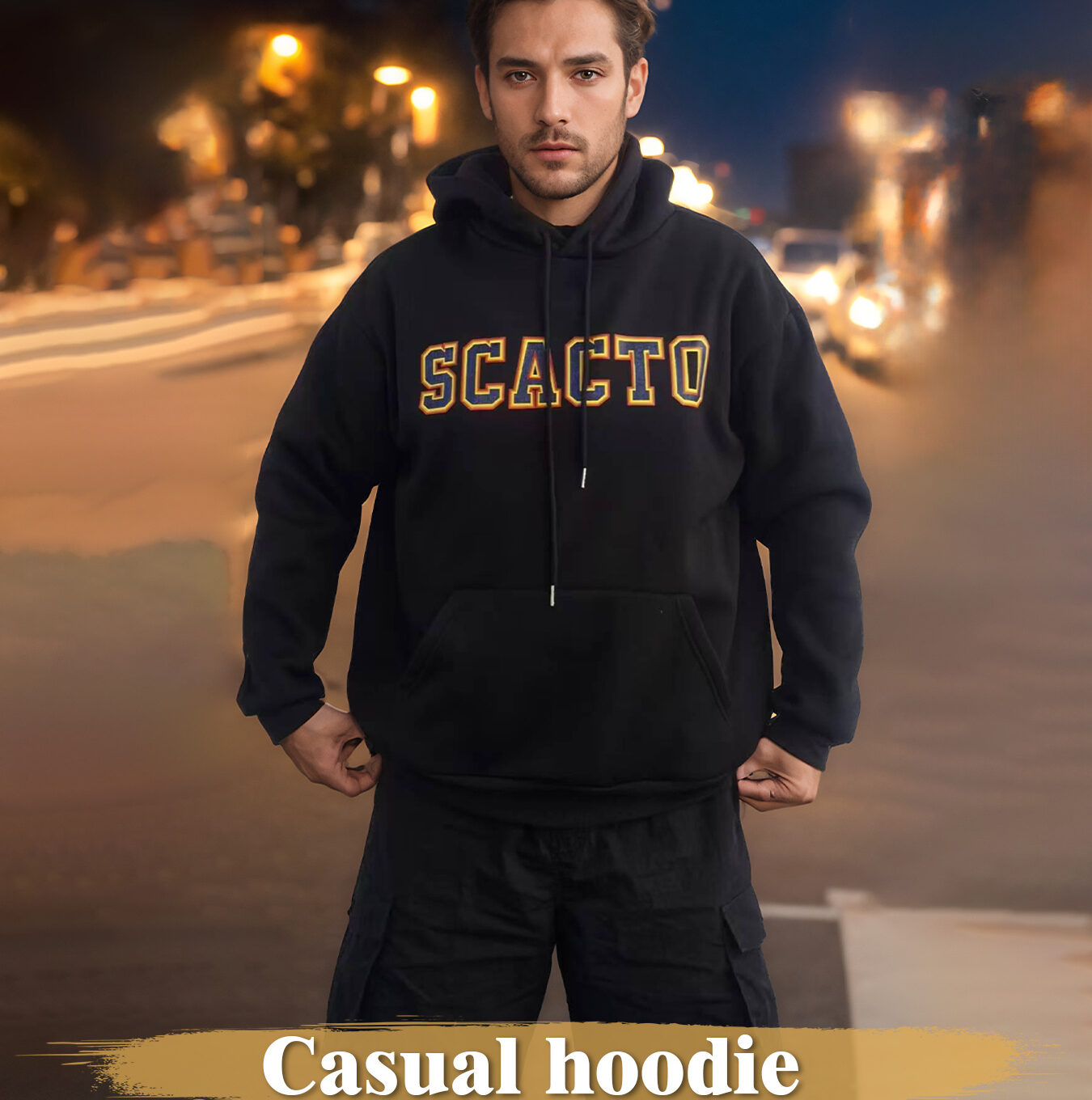 Long Sleeved Printed Hoodie For Both Men And Women