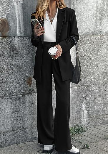 Chic Solid Color Suit - Image 8