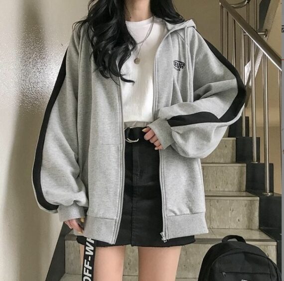 Loose Cardigan Jacket Thickened Plus Fleece - Image 5