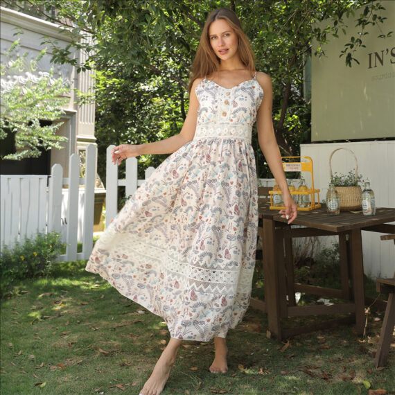 Women's Sleeveless Floral Dress - Image 6