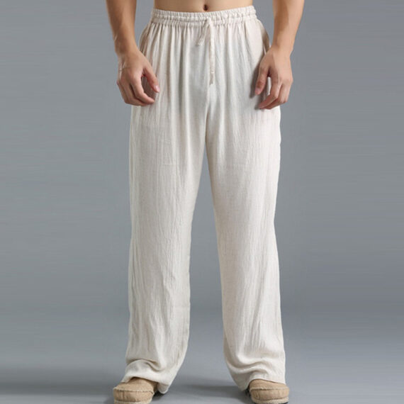 Men's Breathable Linen Casual Sports Pants - Image 8