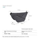 Multi-Functional Digital Storage Canvas Chest Bag – Anti-Theft, Shoulder Pack for Travel & Daily Use - Image 3