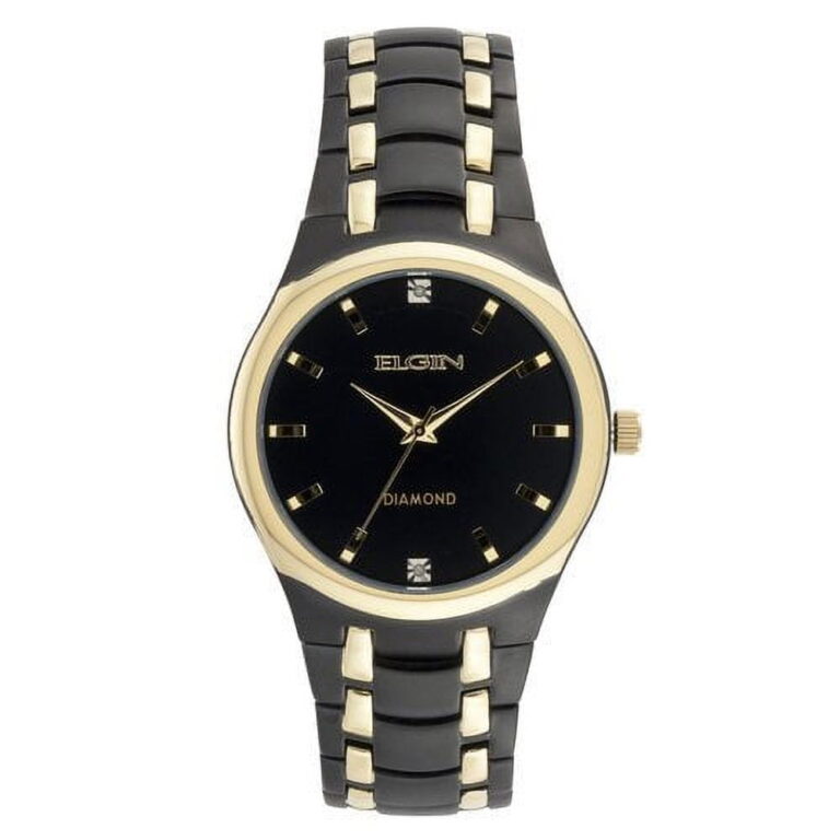 Black & Gold Analog Watch for Men with Black Dial - Image 2