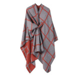Women's Fashion Gingham Check Warm Scarf - Image 3