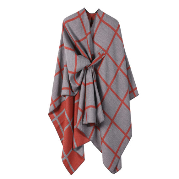 Women's Fashion Gingham Check Warm Scarf - Image 3