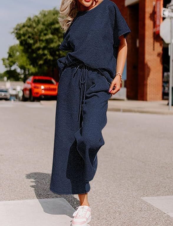 Women's Short-sleeved Trousers Two-piece Set - Image 7