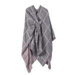 Women's Fashion Gingham Check Warm Scarf - Image 5