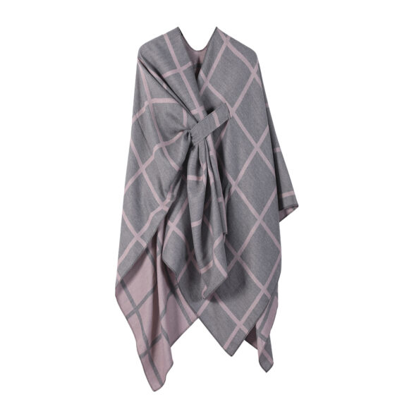 Women's Fashion Gingham Check Warm Scarf - Image 5