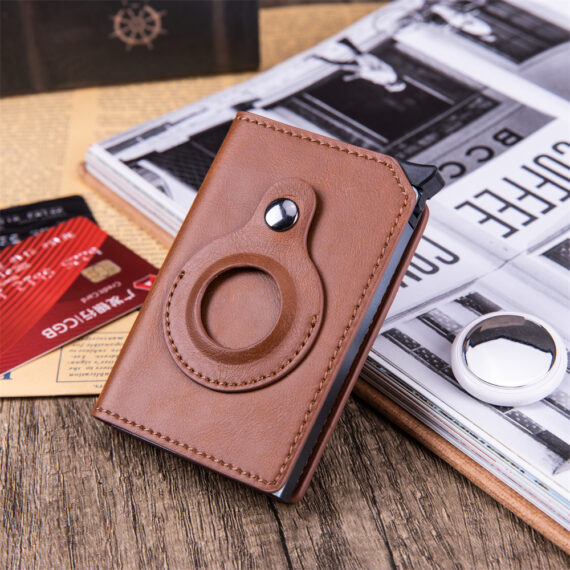 Men's Anti-theft Swipe Card Holder Tracker Hole - Image 5