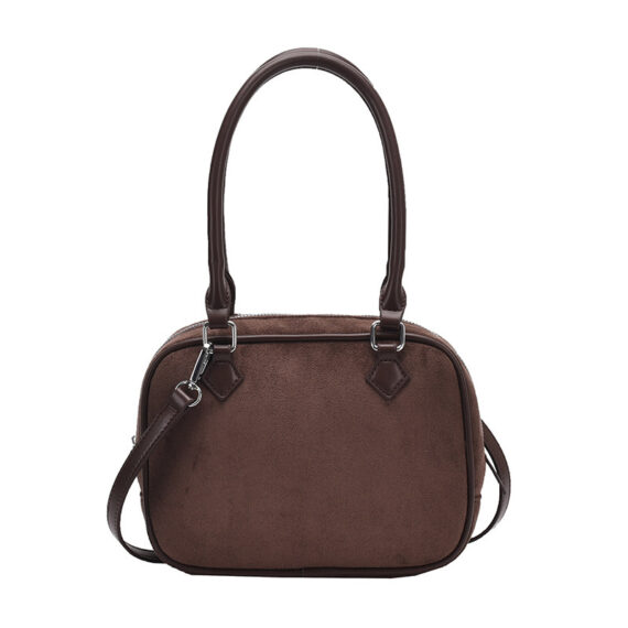 Trendy Suede Crossbody Handbag