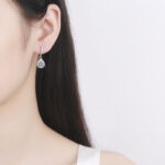 Drop Shape Zircon Earrings - Image 6