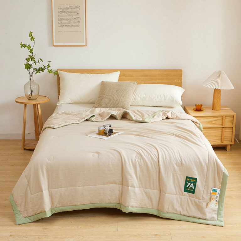 Antibacterial Raw Cotton Washable Summer Cool Quilt - Image 8