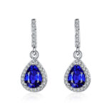 Drop Shape Zircon Earrings - Image 3