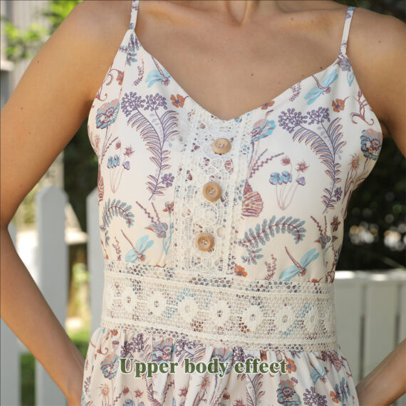 Women's Sleeveless Floral Dress - Image 4