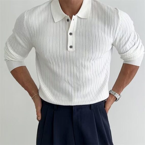 Men’s Stylish Striped Long Sleeve Shirt