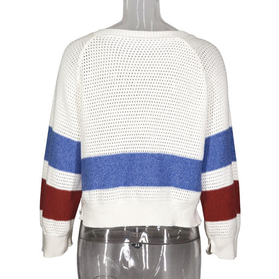 Women's Long Sleeve Loose Knit Pullover - Image 2