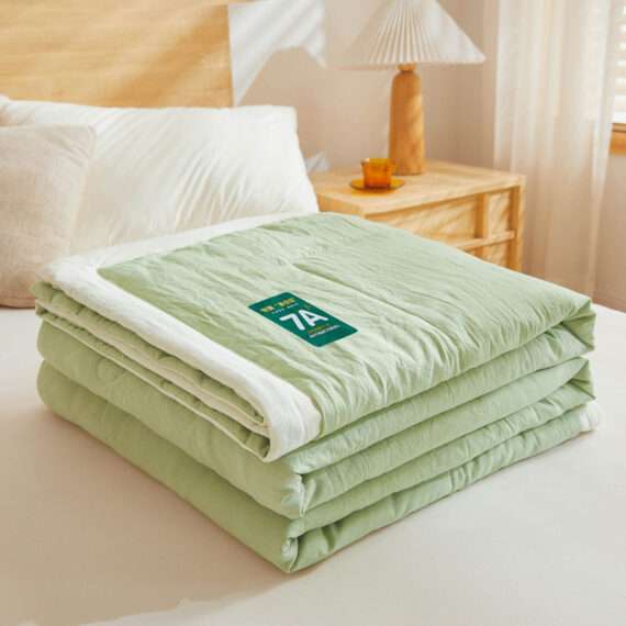 Antibacterial Raw Cotton Washable Summer Cool Quilt - Image 7