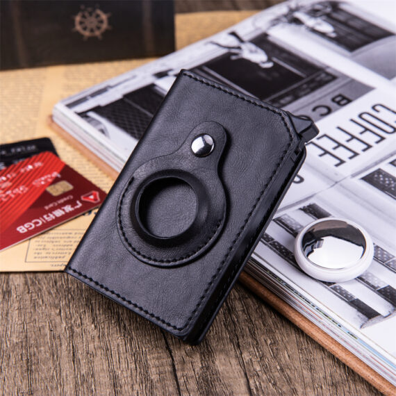 Men's Anti-theft Swipe Card Holder Tracker Hole - Image 6