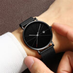 Men's Stylish Calendar Watch – Creative Waterproof Quartz Timepiece