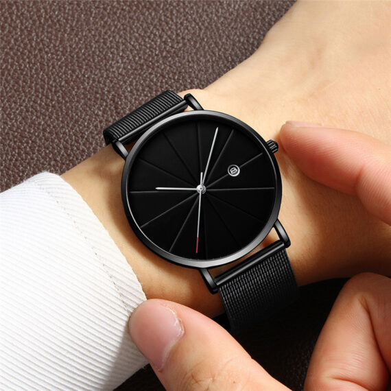 Men's Stylish Calendar Watch – Creative Waterproof Quartz Timepiece