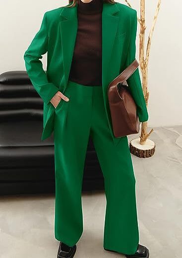 Chic Solid Color Suit - Image 2