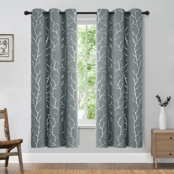 Light Grey Blackout Curtains - Image 2