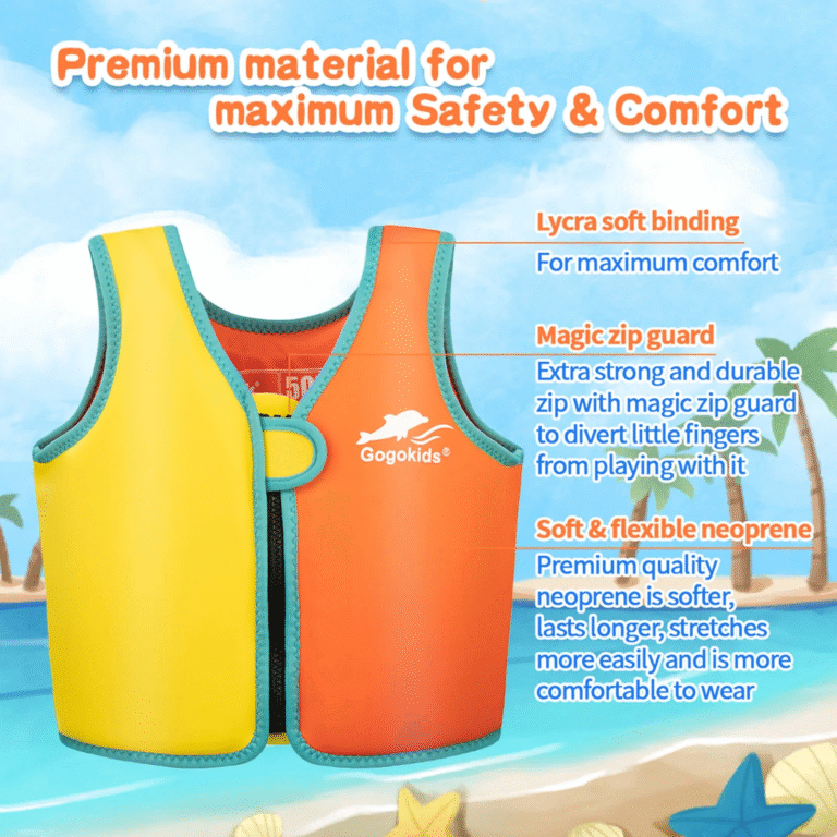 Kids' Swim Float Vest – Safe & Fun Swim Training & Pool Safety Aid! - Image 5