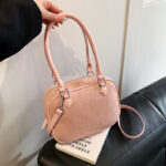 Trendy Suede Crossbody Handbag - Image 2