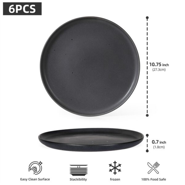 6-Piece Versatile Food Plate Set – Oven & Microwave Safe