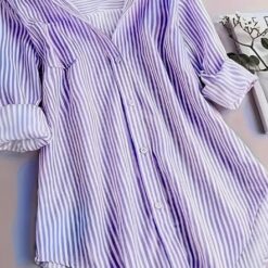 Casual Long Sleeve Blouse For Spring & Fall