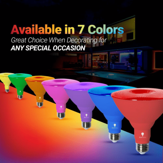Bluex LED PAR38 Blue Flood Bulb – 2 Pack - Image 4