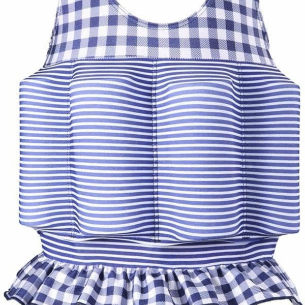 Girl Boy One Piece Floatation Swimsuit Swimwear with Adjustable Buoyancy Kid Float Bathing Suit Life Jacket Swim Vest