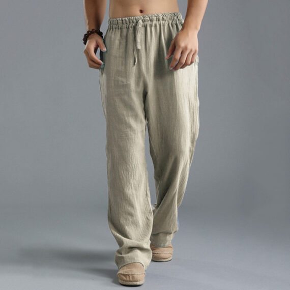 Men's Breathable Linen Casual Sports Pants - Image 6