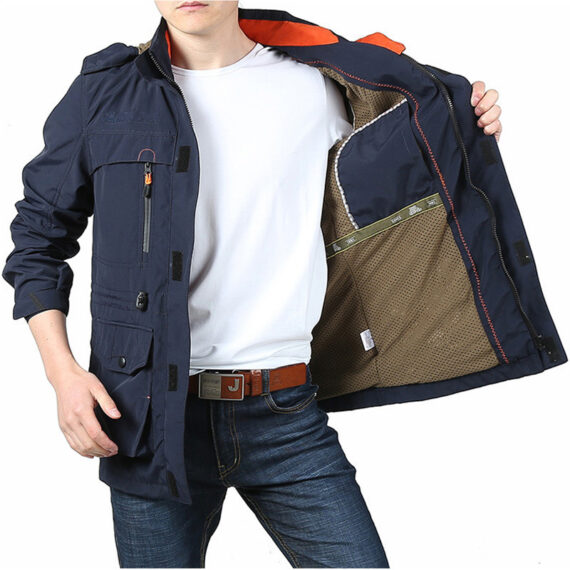 Men's Casual Outdoor Hooded Jacket - Image 2