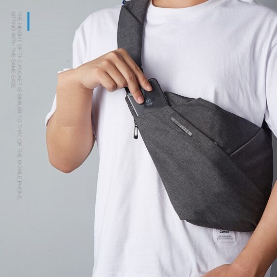 Multi-Functional Digital Storage Canvas Chest Bag – Anti-Theft, Shoulder Pack for Travel & Daily Use