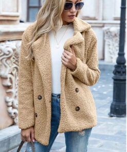 Fluffy Lapel Winter Coat