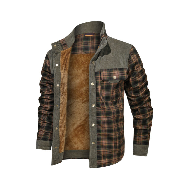 Stylish Men's Wool Thick Coat Jacket - Image 8
