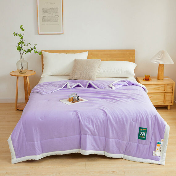 Antibacterial Raw Cotton Washable Summer Cool Quilt - Image 5