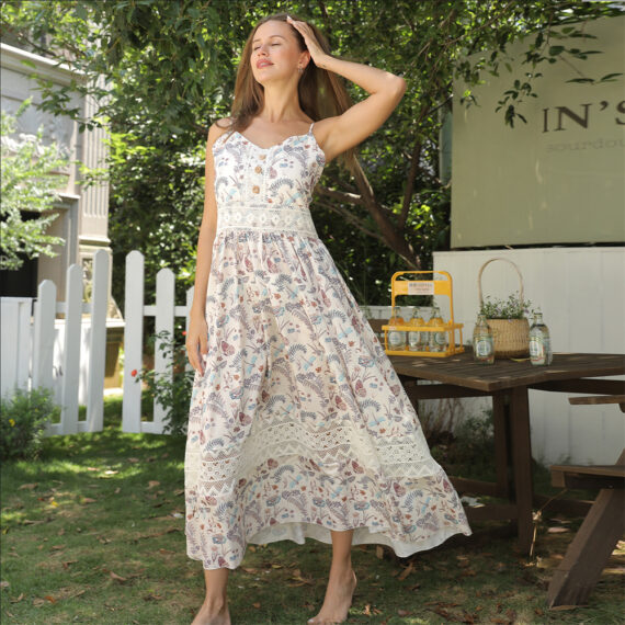 Women's Sleeveless Floral Dress - Image 5