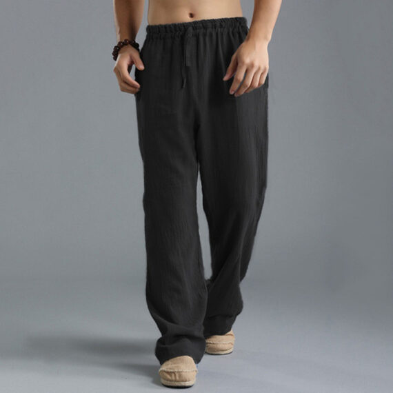 Men's Breathable Linen Casual Sports Pants - Image 2