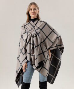 Women's Fashion Gingham Check Warm Scarf