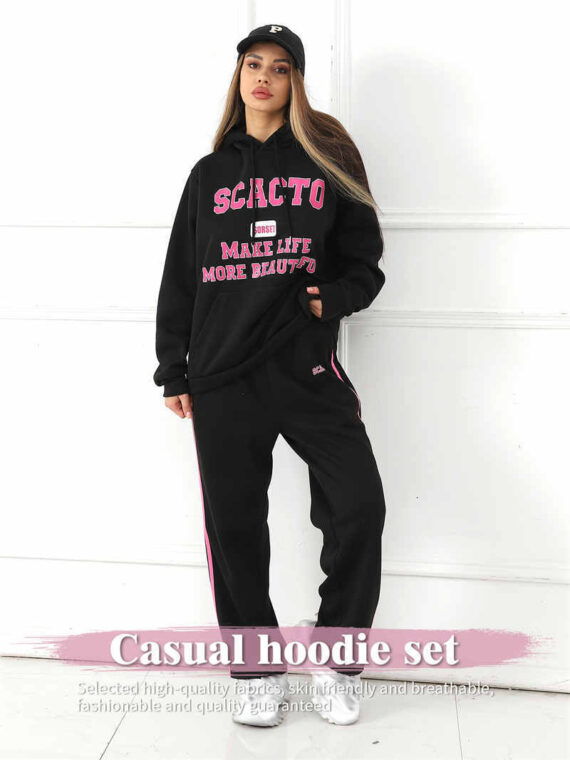 Women's Fashion Casual Printed Top Pants Set - Image 10