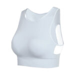No Underwire Mesh Beauty Back Double-decker Sports Bra - Image 9