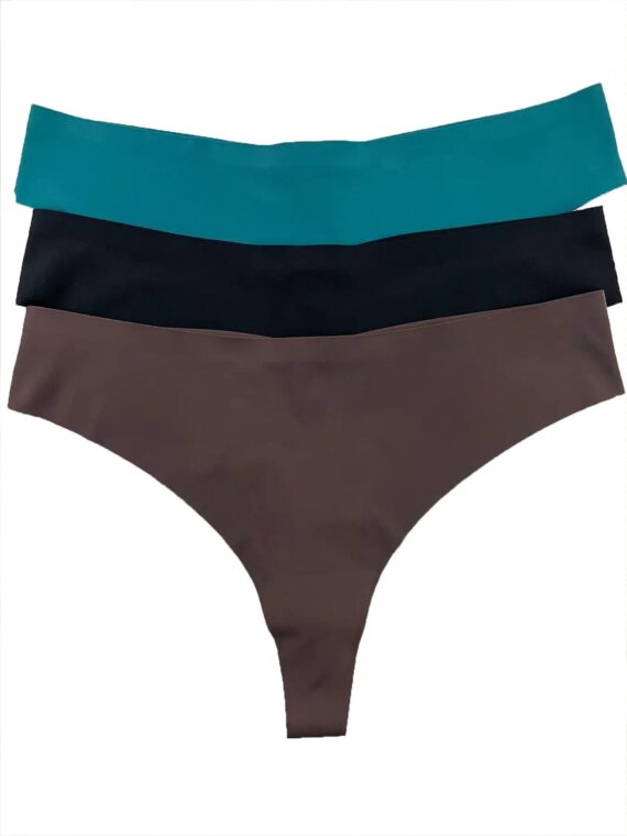 Women's Seamless Ice Silk Panties Set