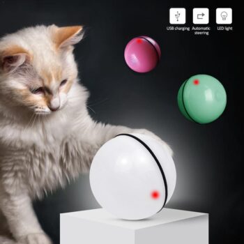 LED Laser Rolling Ball – Interactive Cat Toy
