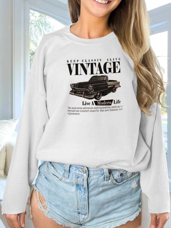 Women's Long Sleeved Sweatshirt - Image 3