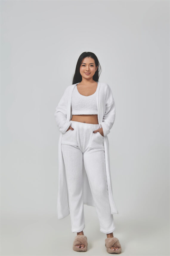 3 Piece Pajama Lounge Set Soft, Warm & Stylish Sleepwear - Image 3